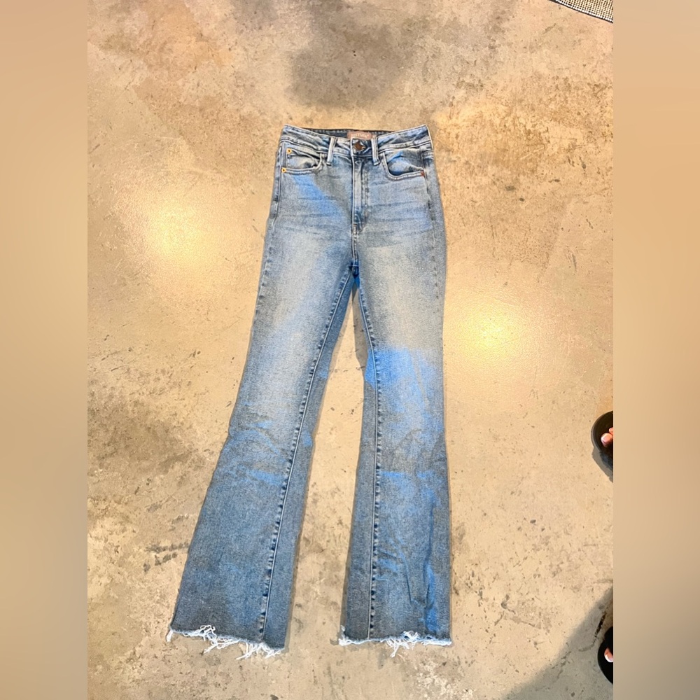 Flare, High Waisted Skinny Jeans